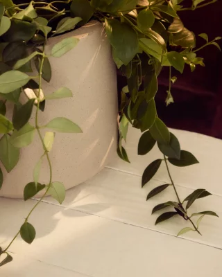 Бежевая цементная кашпо Calun 32 CM 3