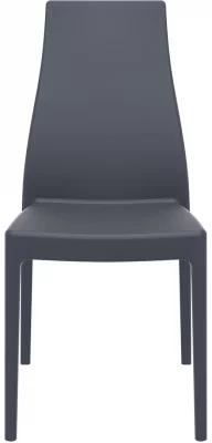 Стул пластиковый Miranda 45X56X94 CM серый 4