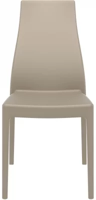Стул пластиковый Miranda 45X56X94 CM бежевый 4