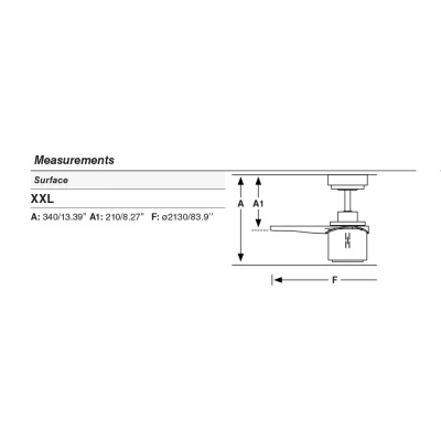 Потолочный вентилятор Attos LED коричневый 213X43 CM 7