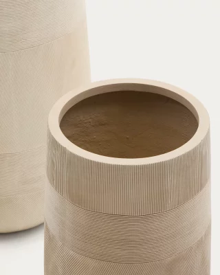 Бежевое кашпо под цемент Tival 45 CM / 32 CM 4