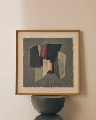 Картина Veluni из переработанной бумаги, многоцветная 60X60X3.8 CM 3