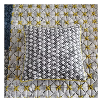 Декоративная подушка Silai Cushion 50X50 CM серо-голубая 4