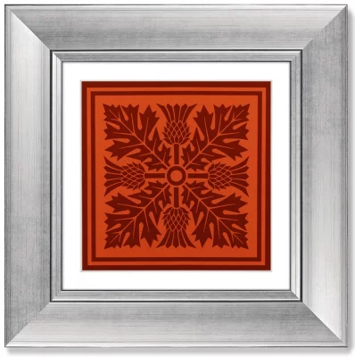 Набор из 4-х картин Floral pattern 36X36 / 36X36 / 36X36 / 36X36 CM 4