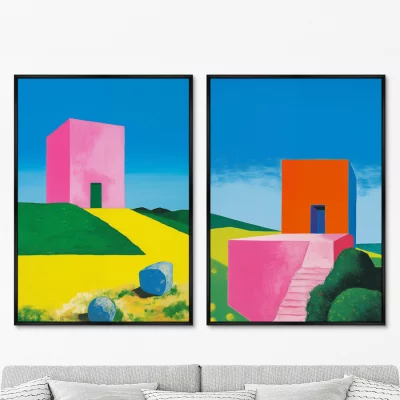 Набор из двух постеров на холсте The Path Up 75X105 / 75X105 CM 8