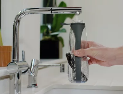 Эко-бутылка Eau Good Duo с фильтром 800 ml серо-голубая 11