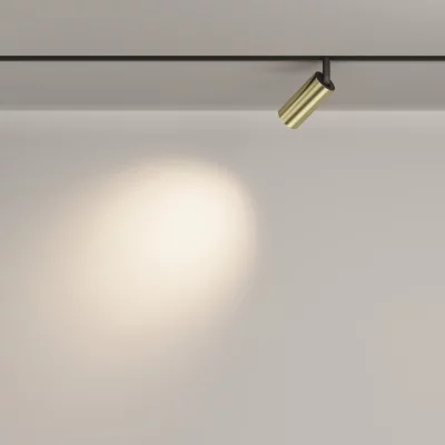 Трековый светильник Focus LED черный/золотой 15