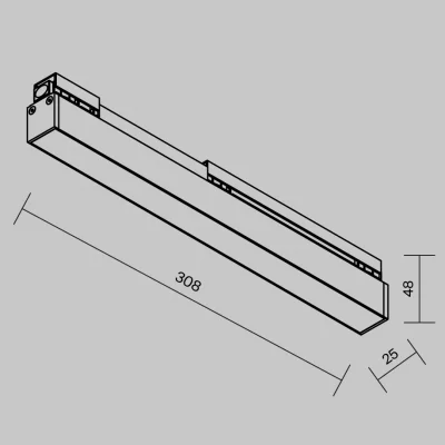Уличный трековый светильник Basis 31X3X5 CM 8