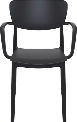 Стул пластиковый Lisa 53X54X82 CM чёрный 4