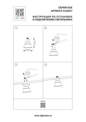 Светильник на шине Lightstar 210947 6