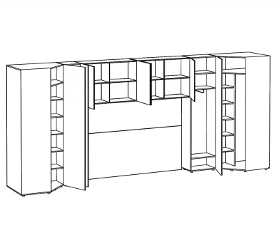 Композиция Modus 534.2X81X233 CM 3