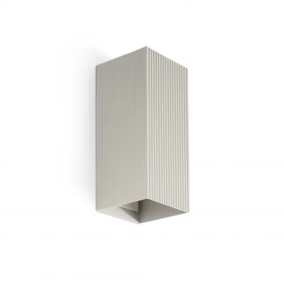 Настенный светильник Lune квадратный серый с рифлением 2xGU10 15.5X6.5X8 CM 4