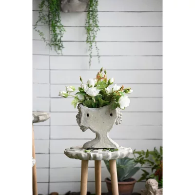 Настенное кашпо с лицом девушки 20X10X23 CM 10