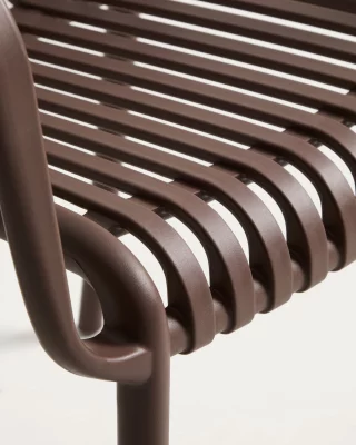 Уличный штабелируемый стул Isabellini коричневый 57X51X80 CM 5