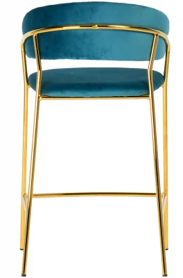 Стул полубарный Turin 60X52X95 CM бирюзовый 3