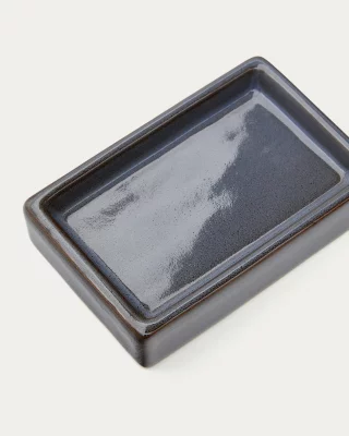 Мыльница Silvet из серого керамогранита 13.3X8.7X2.8 CM 4