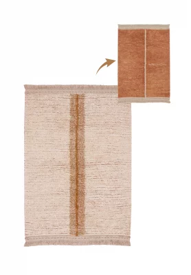 Стираемый хлопковый двусторонний ковёр  Duetto Toffi 140X200 CM 10
