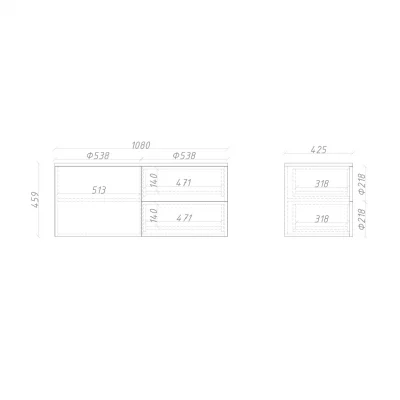 Тумба подвесная ML072R 8