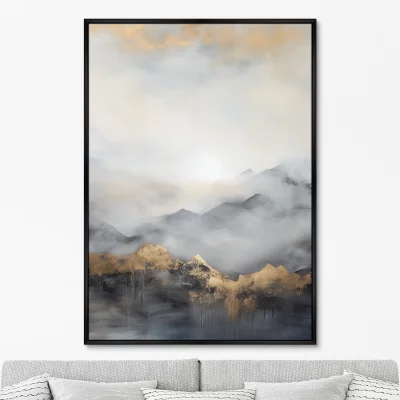 Постер на холсте Mountain Peaks 75X105 CM 6