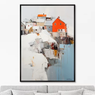 Постер на холсте At the very edge 75X105 CM 6