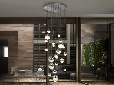 Подвесная люстра Sphere LED 27L Ø80 хром BLUETOOTH CCT 500 CM 4