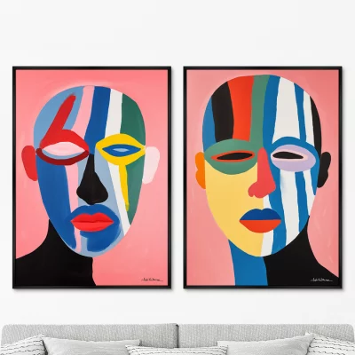 Набор из двух постеров на холсте The Fans 75X105 / 75X105 CM 8