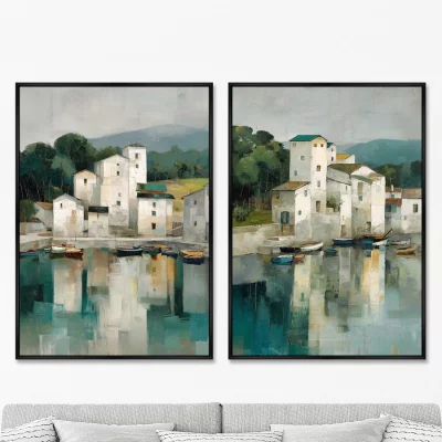 Набор из двух постеров на холсте A lake That Holds Memories 75X105 / 75X105 CM 8