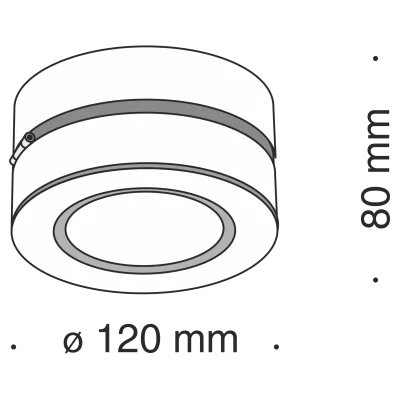 Накладной светодиодный спот Тревизо 12X12X8 CM 4