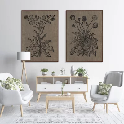 Диптих на холсте The Medieval period 75X105 / 75X105 CM 4