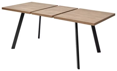 Раскладной обеденный стол BRICK M 140 Дуб Канзас/Черный 140X85X75 CM 7
