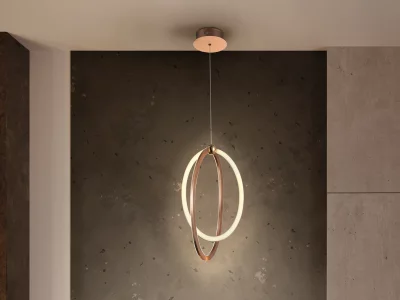 Подвесной светильник Ocellis LED 22Ø розовое золото 21X12X40 CM 5