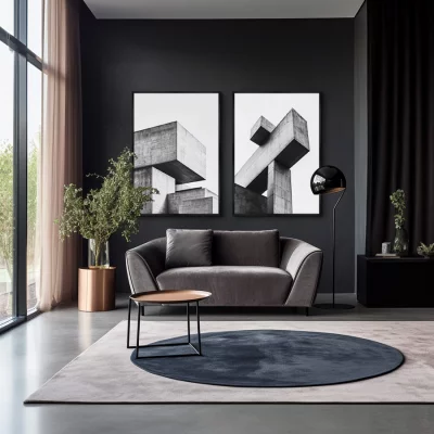 Набор из двух постеров на холсте The Structure of the Forms 75X105 / 75X105 CM 4