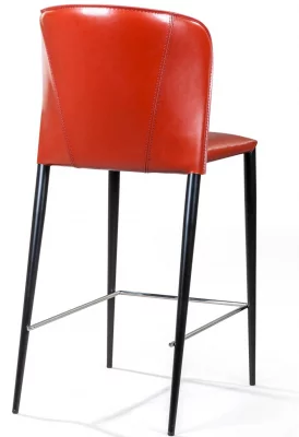 Стул полубарный Albert 44X55X99 CM красный 4