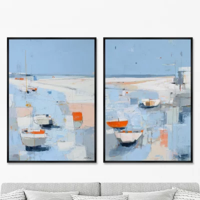 Набор из двух постеров на холсте On the Crystal Surface of Summer 75X105 / 75X105 CM 8