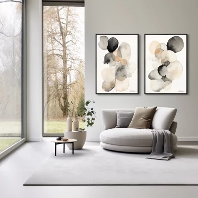 Набор из двух постеров на холсте Spilled drops 75X105 / 75X105 CM 4