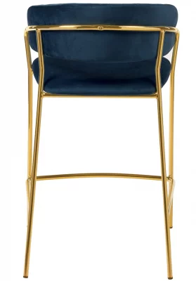 Стул полубарный Turin 52X52X92 CM синий 4