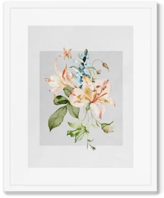 Диптих Floral set in pale shades No10 42X52 / 42X52 CM 3