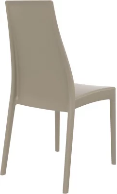 Стул пластиковый Miranda 45X56X94 CM бежевый 3