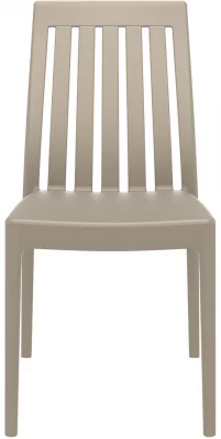 Стул пластиковый Soho 45X55X89 CM бежевого цвета 4