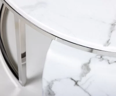 Столики Silvy Marble 80X80X43 / 72X72X39 CM 3