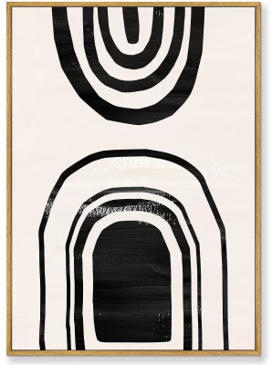 Диптих на холсте The curved geometric vibes 75X105 / 75X105 CM 3