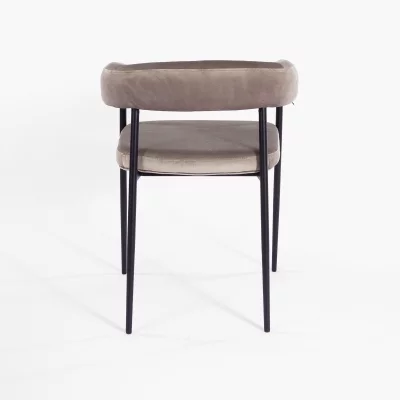 Стул Манчестер бежевый бархат металл 48X54.5X75 CM 5