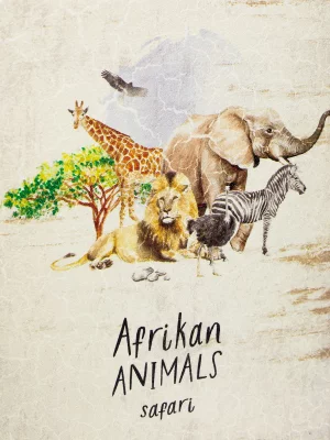 Шкатулка в виде книги Animals 19X7X27 CM 5