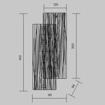 Настенный светильник Frostum 18X9X41 CM 5