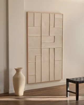 Ваза Pria из белого папье-маше 32X32X72 CM 3