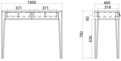 Консольный стол Case 100X40X78 CM 6