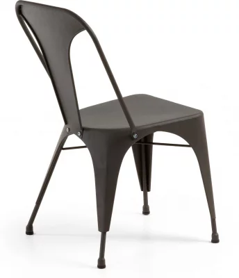 Стул из стали Malibu 44X53X85 CM чёрный 3