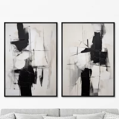 Набор из двух постеров на холсте Espacio abstracto 75X105 / 75X105 CM 8