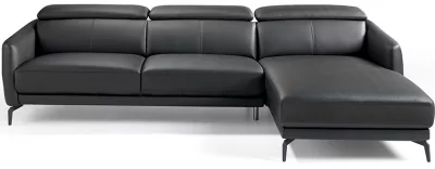 Угловой кожаный диван Chaiselongue 283X194X75/94 5