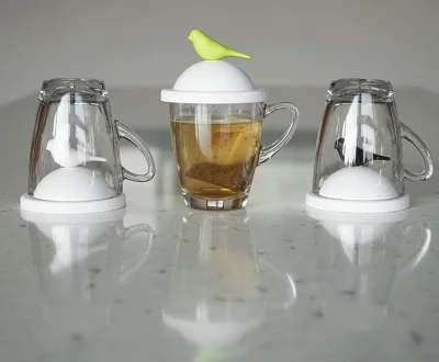 Чашка с крышкой Sparrow 200 ml белая 5